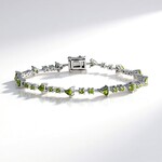 Bracciale in argento con Vesuvianite