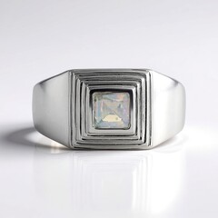 Anello in argento con Opale di Welo (MONOSONO COLLECTION)