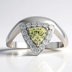 Gouden ring met een Mali Granaat