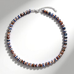 Collana in argento con Agata della Mongolia