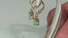 Pendientes en plata con Esmeralda de Brasil