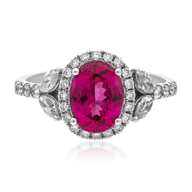 Anillo en oro con Espinela de Birmania rosa (CIRARI)