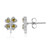 Pendientes en plata con Diamante I3 amarillo