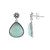 Orecchini in argento con Amazzonite (Desert Chic)
