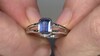 Anillo en plata con Cianita de Nepal