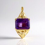 Ciondolo in argento con Ametista (Ornaments by de Melo)