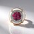 Anello in argento con Agata Bianca (Gems en Vogue)