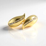 Anello in argento con Diamante Champagne I2 (de Melo)