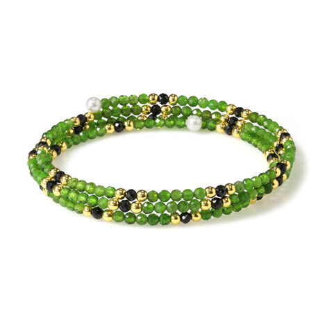 Edelstein-Stahlarmreif (Riya)