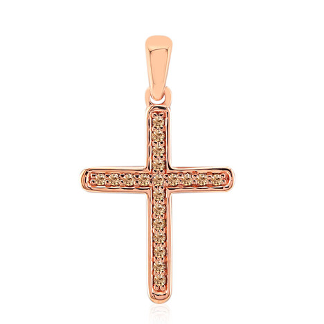 SI1 Argyle-Rose de France-Brillant-Goldanhänger (Annette)