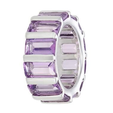 Sambia-Amethyst-Silberanhänger (MONOSONO COLLECTION)
