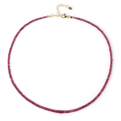 Collier en argent et Rubis de Madagascar