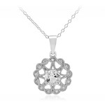 White Topaz Silver Necklace