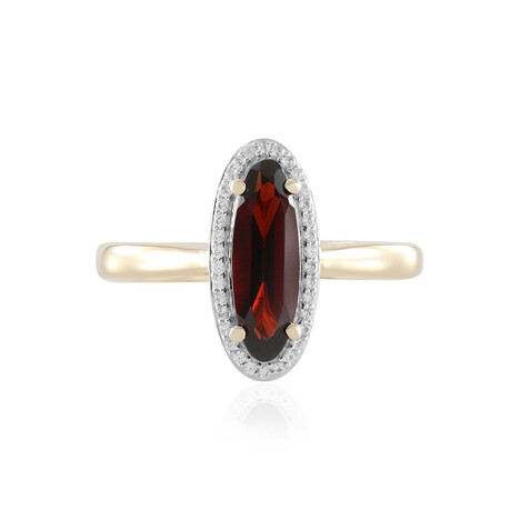 9K Mozambique Garnet Gold Ring (SUHANA)