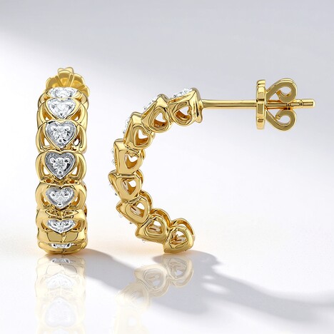 Orecchini in oro con Diamante SI1 (G) (Annette)