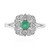 Anillo en plata con Esmeralda de Etiopía