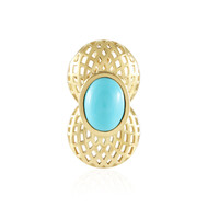Colgante en plata con Turquesa bella durmiente (MONOSONO COLLECTION)