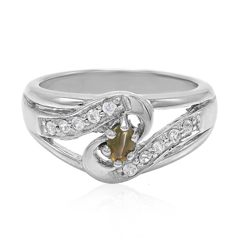 Anello in argento con Alessandrite Occhio di Gatto