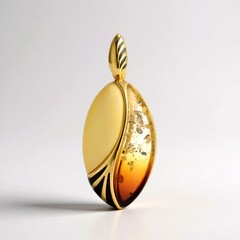Ciondolo in argento con Ambra Sunrise Baltica