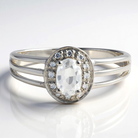 Anello in argento con Zircone