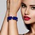 Lapis Lazuli Steel Bangle (Riya)