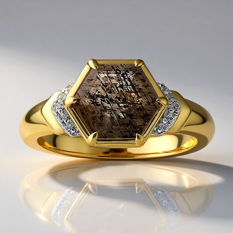 Anello in oro con Pietra del Sole Australiana