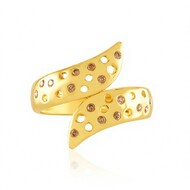 Anello in argento con Diamante Champagne I2 (de Melo Essence)