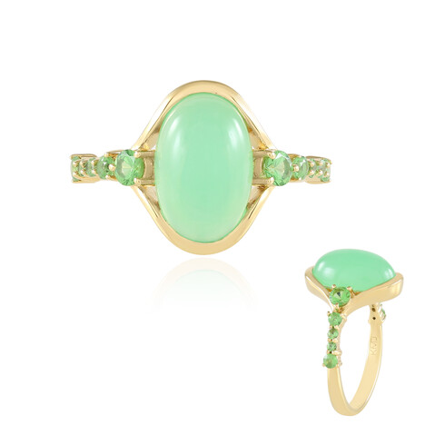 Anillo en plata con Crisoprasa (KM by Juwelo)