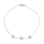 Bracelet en argent et Topaze bleu ciel