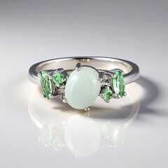 Anello in argento con Acquamarina Brasiliana