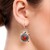 Red Onyx Silver Earrings (Desert Chic)