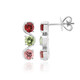 Boucles d'oreilles en argent et Tourmaline (Pallanova)