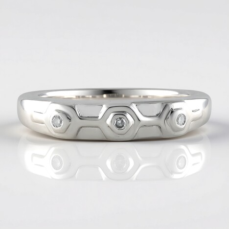 Anello in argento con Diamante I2 (I)