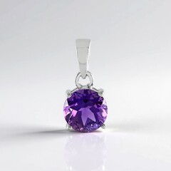 Pendentif en argent et Améthyste