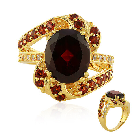 Indischer Granat-Silberring