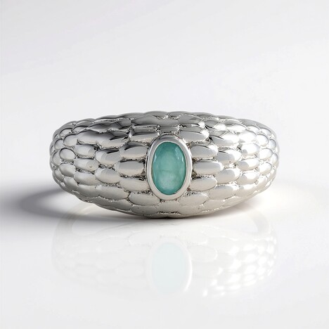 Anello in argento con Grandidierite (SAELOCANA)