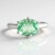 Bague en argent et Fluorite verte