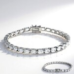 Bracciale in argento con Topazio Bianco