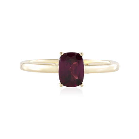 Anello in oro con Granato Magenta