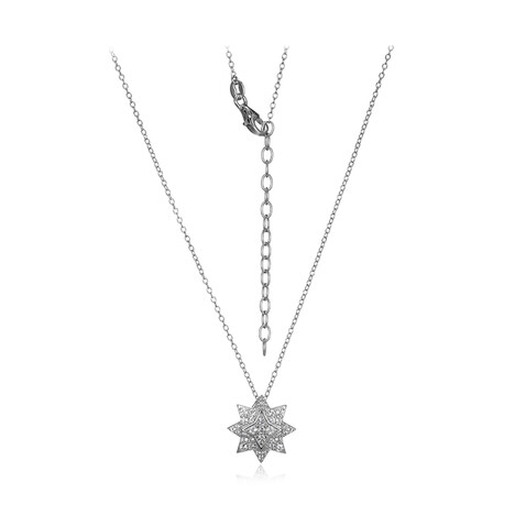 Weißer Topas-Silberhalskette