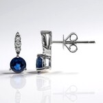 Orecchini in oro con Zaffiro Ceylon Blu (CIRARI)