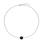 Collar en plata con Ónix negro (MONOSONO COLLECTION)
