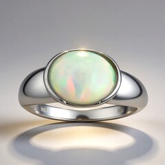 Anello in oro con Opale di Welo AAA (CUSTODANA)