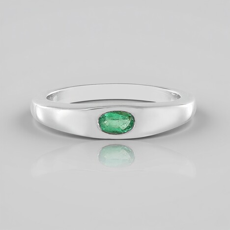 Anello in argento con Smeraldo Etiope