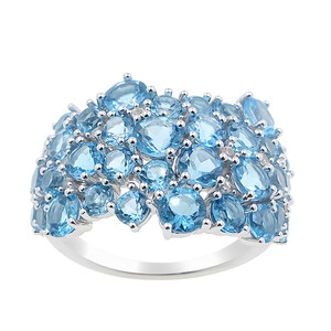Bague en argent et Topaze de Marambaia (de Melo)