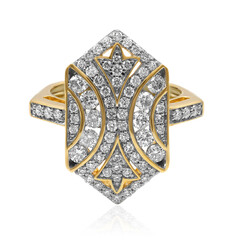 14K SI1 (G) Diamond Gold Ring (Annette)