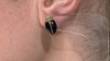 Boucles d'oreilles en argent et Onyx noir