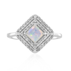 Bague en argent et Opale Welo