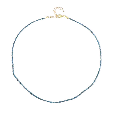 Collar en plata con Diamante azul