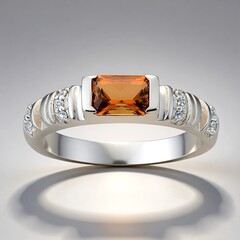 Anello in argento con Topazio Tepetate
